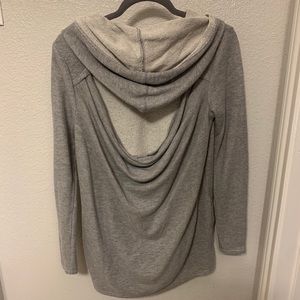 Hoodie with open back